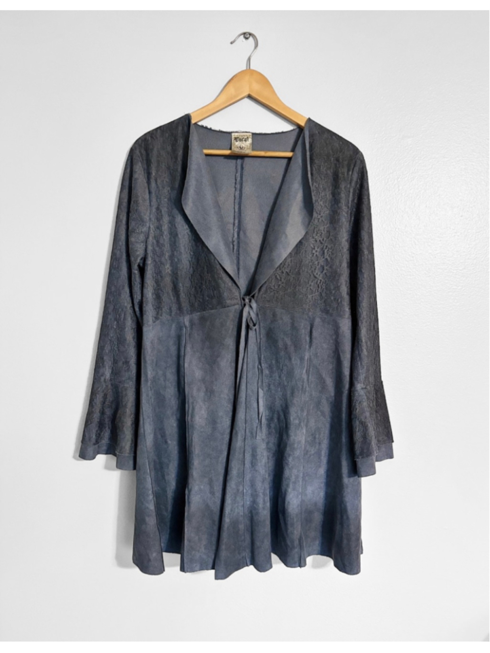 Vocal Lace Boho Western Lace Accent Cardigan